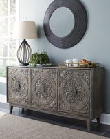 Zinnia Gray Brown Cabinet