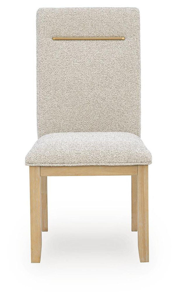 Lasinger - Dining Upholstered Side Chair (Set of 2) - Light Brown