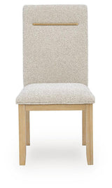 Lasinger - Dining Upholstered Side Chair (Set of 2) - Light Brown