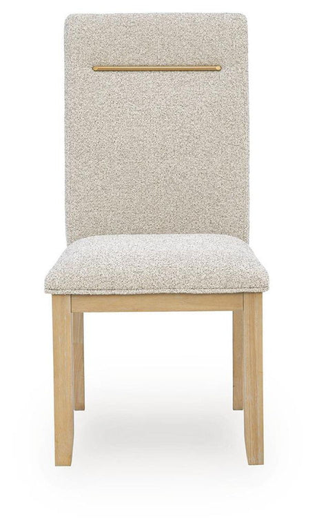 Lasinger - Dining Upholstered Side Chair (Set of 2) - Light Brown