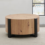 Darcie - Faux Wood Round Table