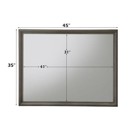 Carine II - Mirror - Gray