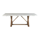 Lakeview - Marble Standard Height Rectangular Dining Table - White