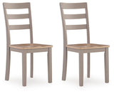Harperfeld - Dining Room Side Chair (Set of 2) - Natural / Gray