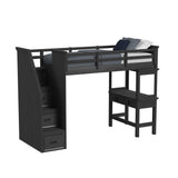 Hampton Kids - Loft With Staircase And Desk With Speaker Bedroom Set