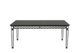 Varian II - Dining Table - Mirrored & Black