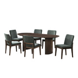 Kody - 79" Oval Fixed-Top Dining Table Set