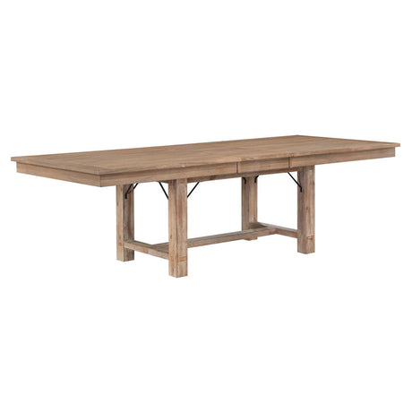 Aberdeen - 5 Piece Dining Room Set (Table & 4 Side Chairs) - Beige / Oak
