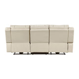 Huron - Power Double Reclining Sofa With Center Drop-Down Cup Holders, Wireless Charger, Magazine Bag, LED And Charging Ports