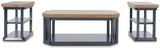 Landocken - Occasional Table Set (Set of 3) - Brown / Blue
