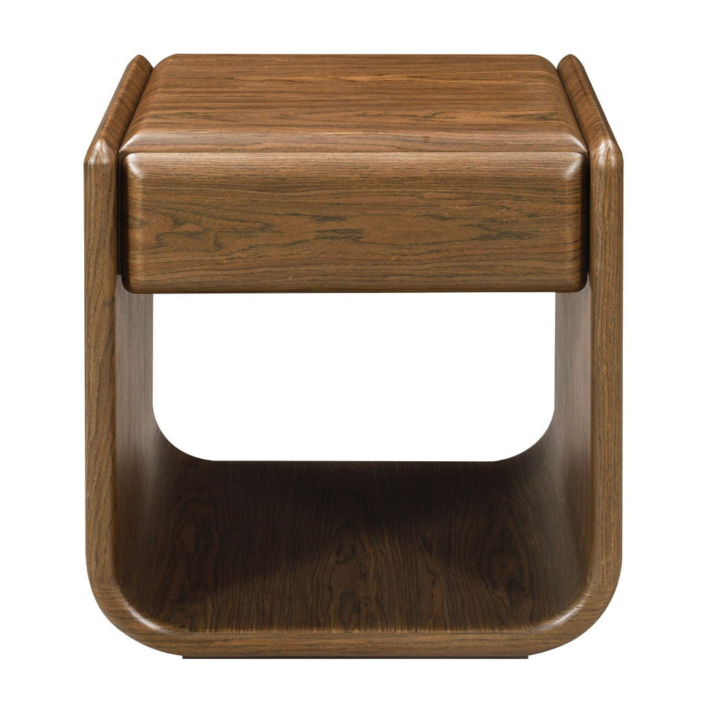 Lanza - End Table With Drawer - Dark Walnut