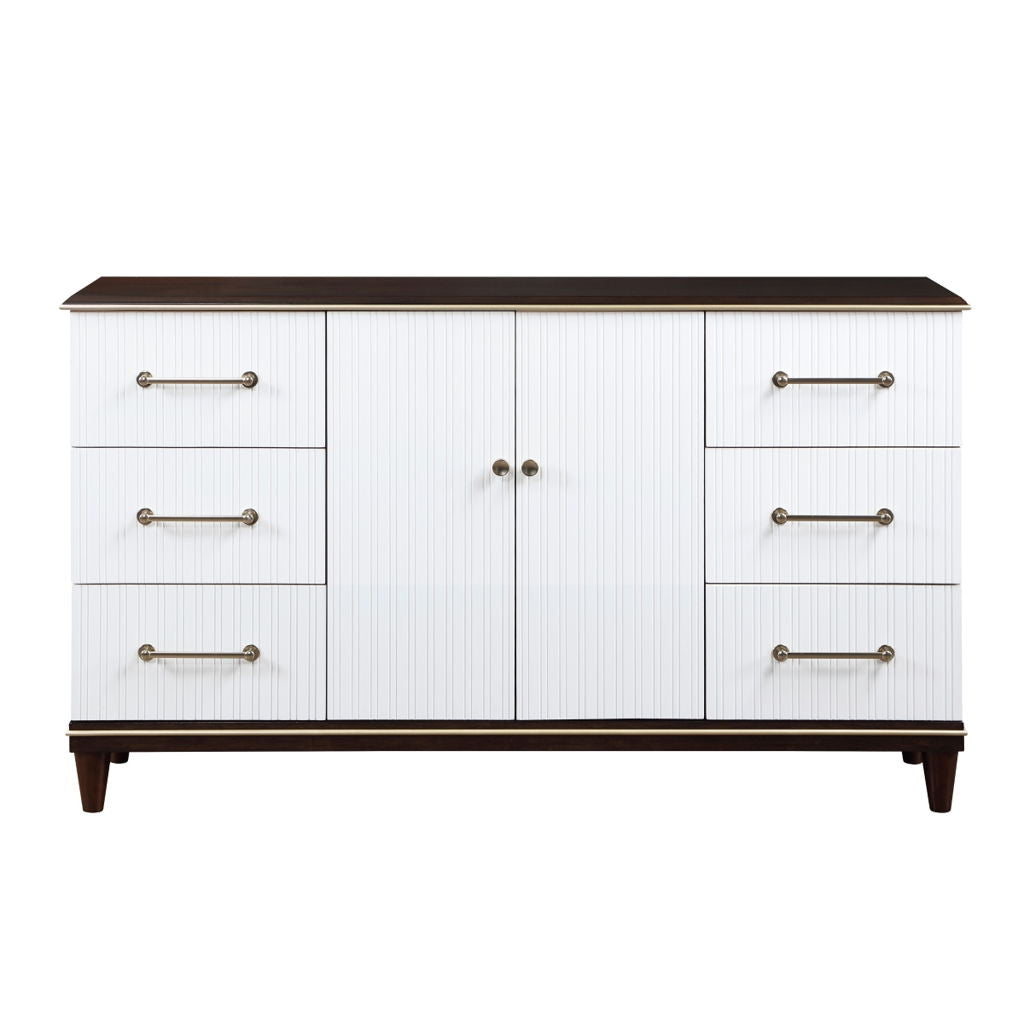 Niles - Dresser - White / Cherry