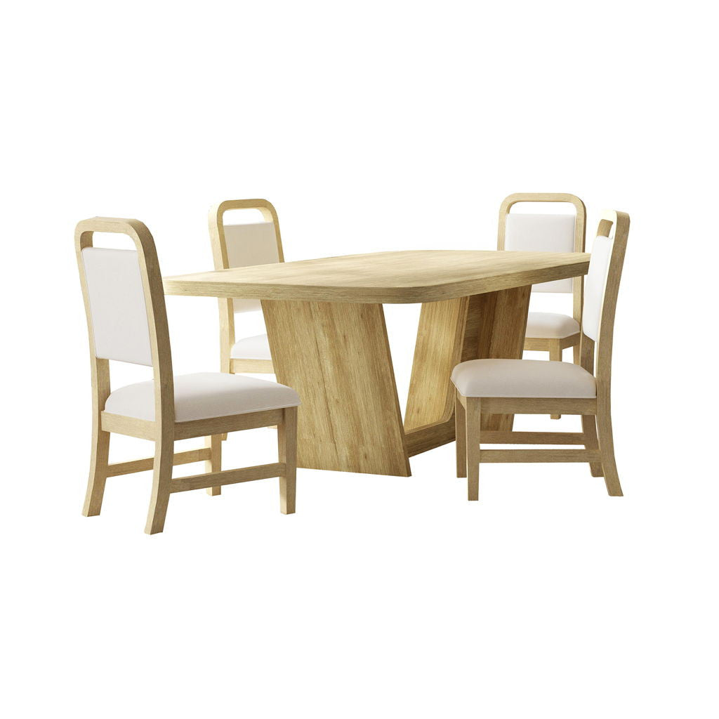 Ridgemont - 5 Piece Standard Height Dining Set (Table And Four Chairs) - Natural