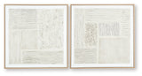 Andorfield - Wall Art Set (Set of 2) - Beige / Black / White