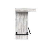 Rogen Rustic - Bar Table With Ice Tray, USB And Power - Rustic White