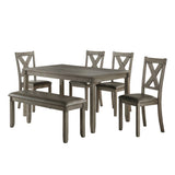 Holders - 6 Piece Dinette Set - Gray