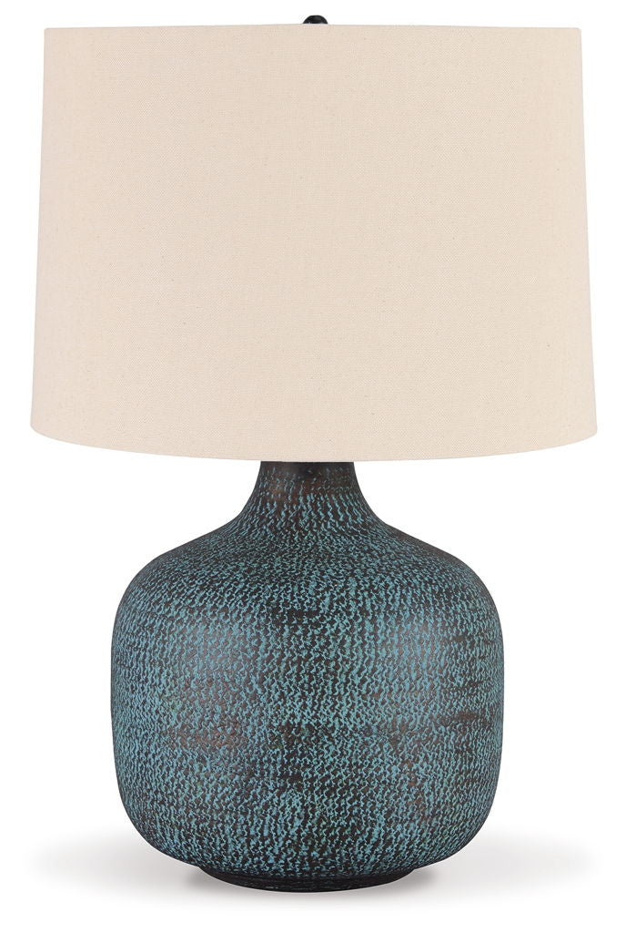 Malthace - Metal Table Lamp  - Patina