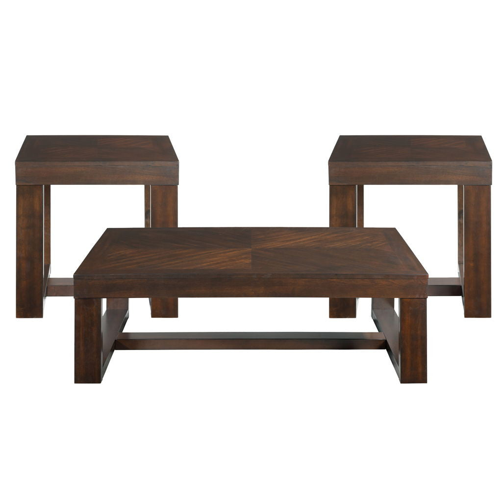 Hardy - 3 Piece Occasional Table Set (Coffee Table And Two End Tables) - Cherry