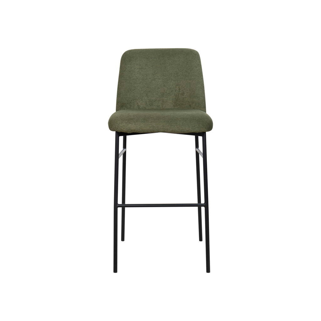 Erik - Bar Chair With Black Metal Frame (Set of 2)