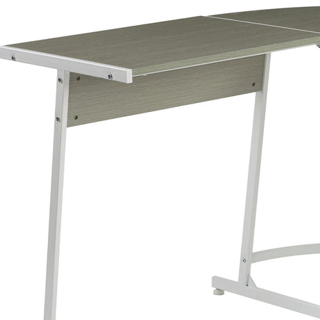 Carver - Computer Desk - Gray & White