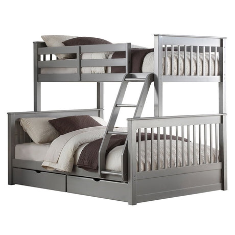 Haley II - Twin Over Full Bunk Bed With Storage