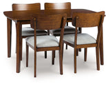 Tameride - Dining Room Table Set (Set of 5) - Brown