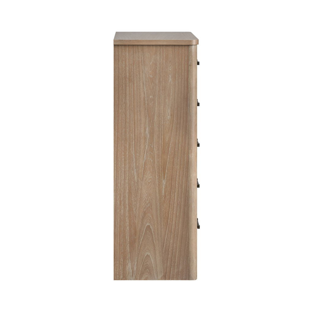 Anika - 5 Drawer Chest - Natural / Brown