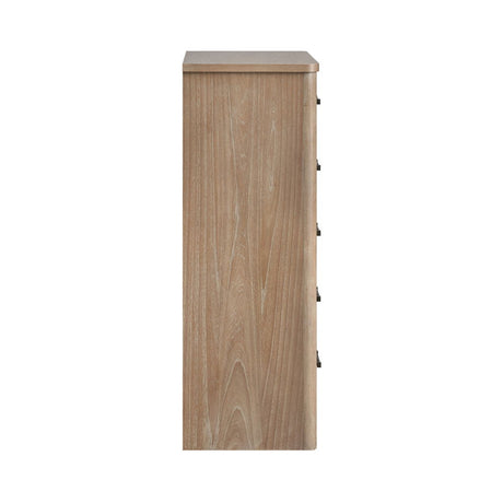 Anika - 5 Drawer Chest - Natural / Brown