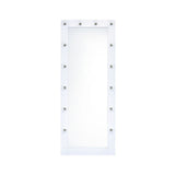 Lindy - Floor Mirror - Glossy White