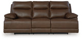 Vonryan - Power Reclining Sofa With Adj Headrest - Tobacco