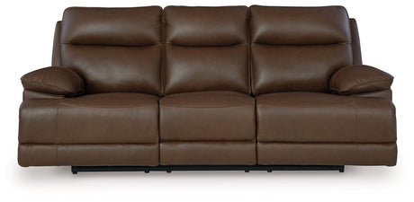 Vonryan - Power Reclining Sofa With Adj Headrest - Tobacco
