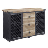 Edina - Server - Oak & Sandy Black