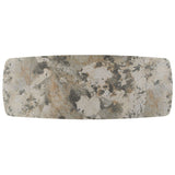 Malika - Ceramic Top Dining Table - Gray & Copper Cross Brushed