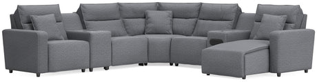 Modmax II - Reclining Sectional - Salt And Pepper