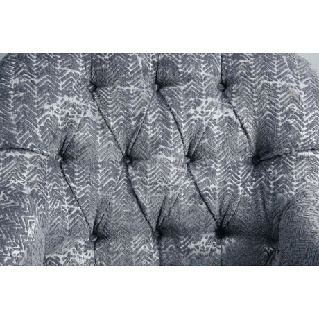 Gaura - Chair With Pillow - Dark Gray Velvet