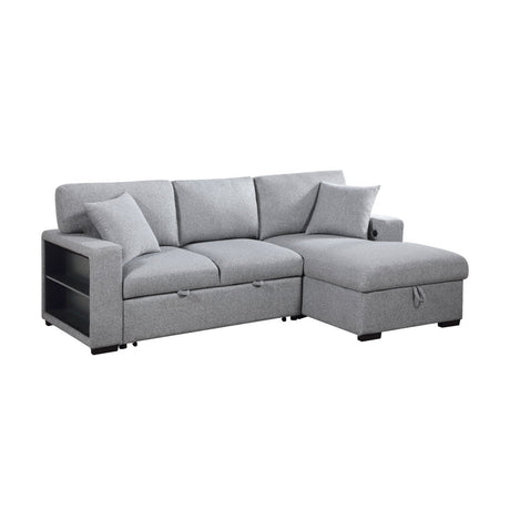 Pompano - Sectional With Chaise, Pull-Out Bed And Hidden Storage, Charging Ports