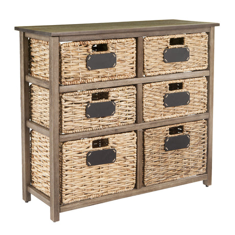 Cortinella Coastal 6-Drawer Storage