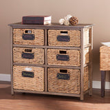 Cortinella Coastal 6-Drawer Storage