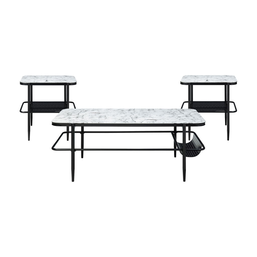 Martine - 3 Piece Pack Occasional Set - Black