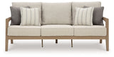 Hallow Creek - Sofa With Cushion - Driftwood