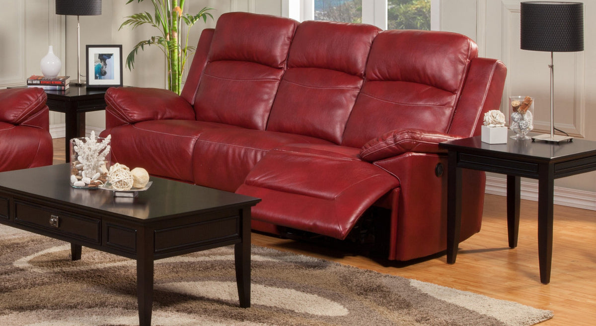 Albert Red Reclining Sofa