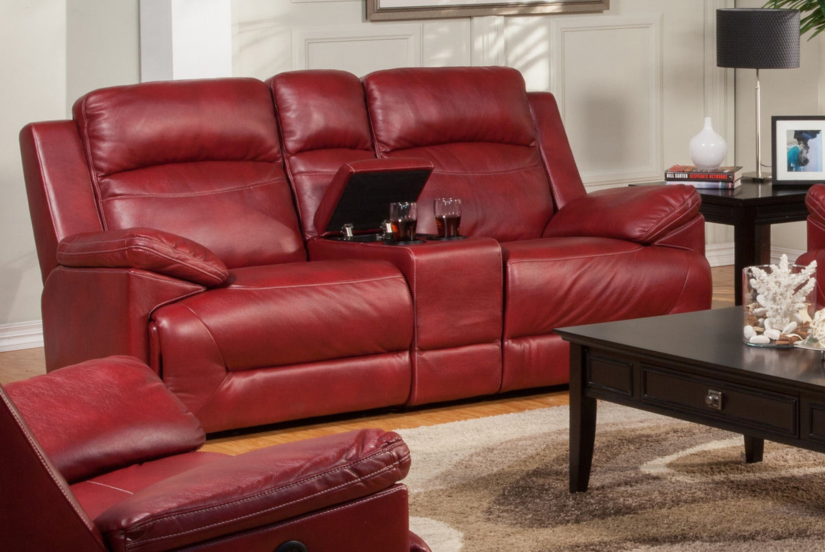 Albert Red Reclining Loveseat