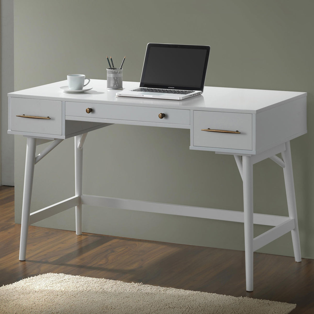 ALI 47'' Wide White Office Desk