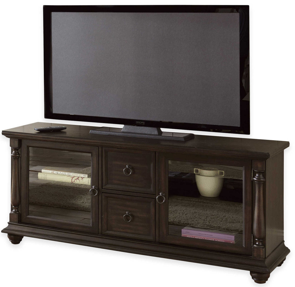 Alley Charcoal TV Stand With Drawers