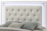 ALTANA White Bed with LED Lights