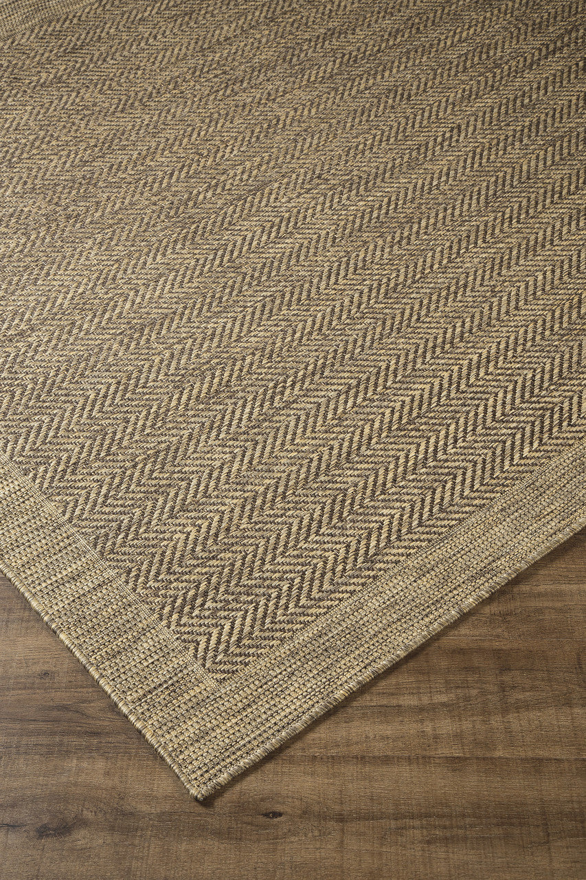 ALVEN 5' x 8' Beige/Brown Rug