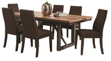 Amos Natural/Espresso Dining Table
