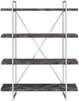 ANDA Dark Gray 47 inch wide Bookcase