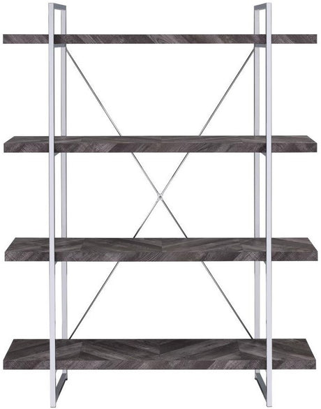 ANDA Dark Gray 47 inch wide Bookcase