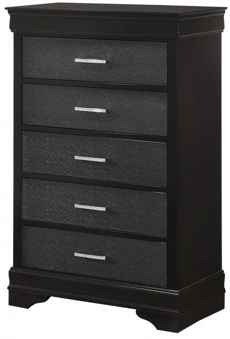 ANITA Black 5 Piece Bedroom